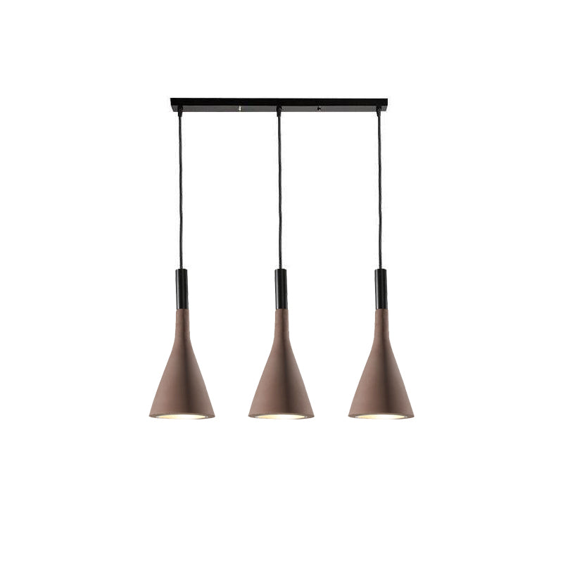 Solara Lampe suspendue conique en béton industrielle - Neutralighting