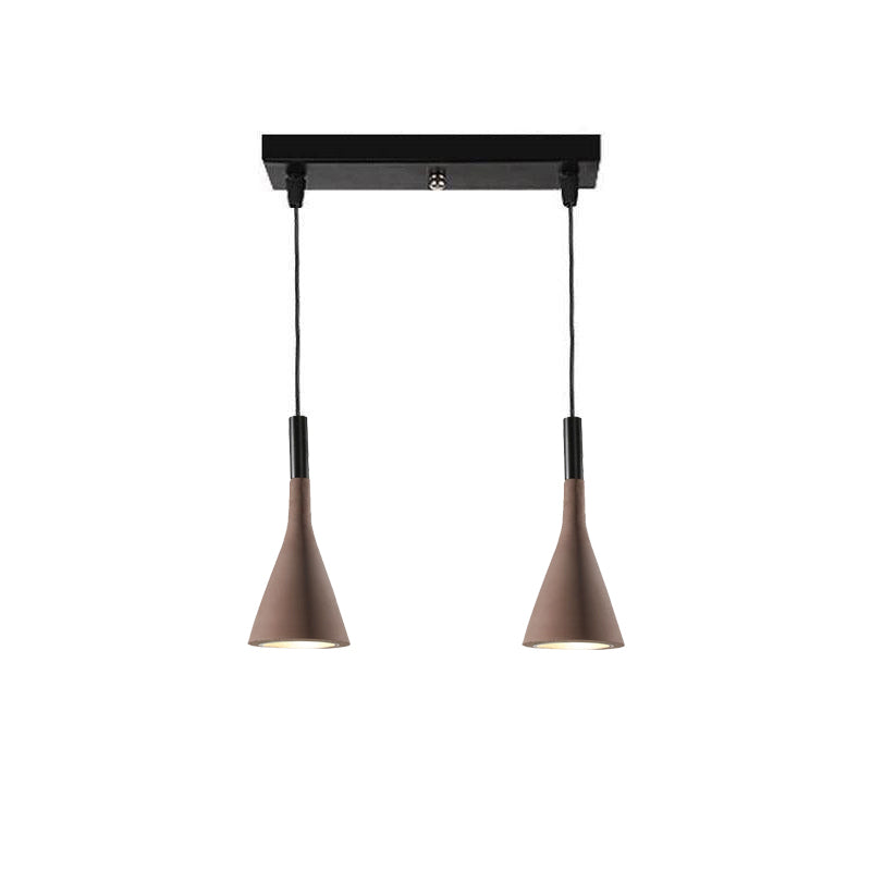 Solara Lampe suspendue conique en béton industrielle - Neutralighting