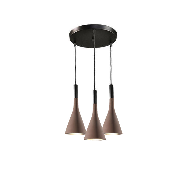Solara Lampe suspendue conique en béton industrielle - Neutralighting
