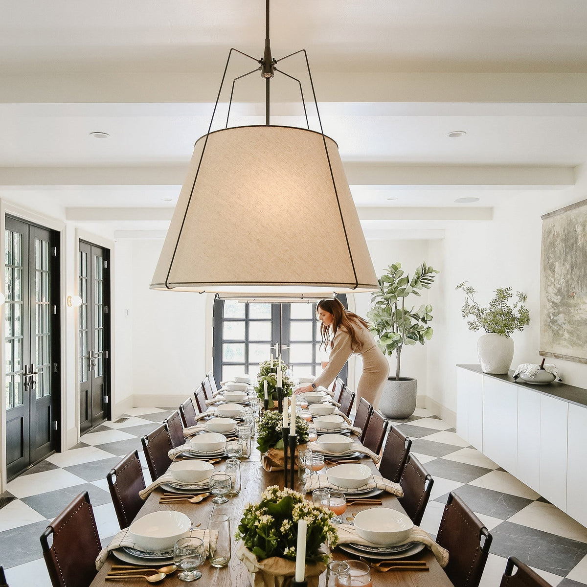 Veshaa Suspension Tissu Industrielle Vintage Tambour - Neutralighting