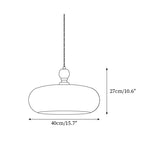 Eldom Suspension avec Abat-Jour en Verre Ambre - Neutralighting