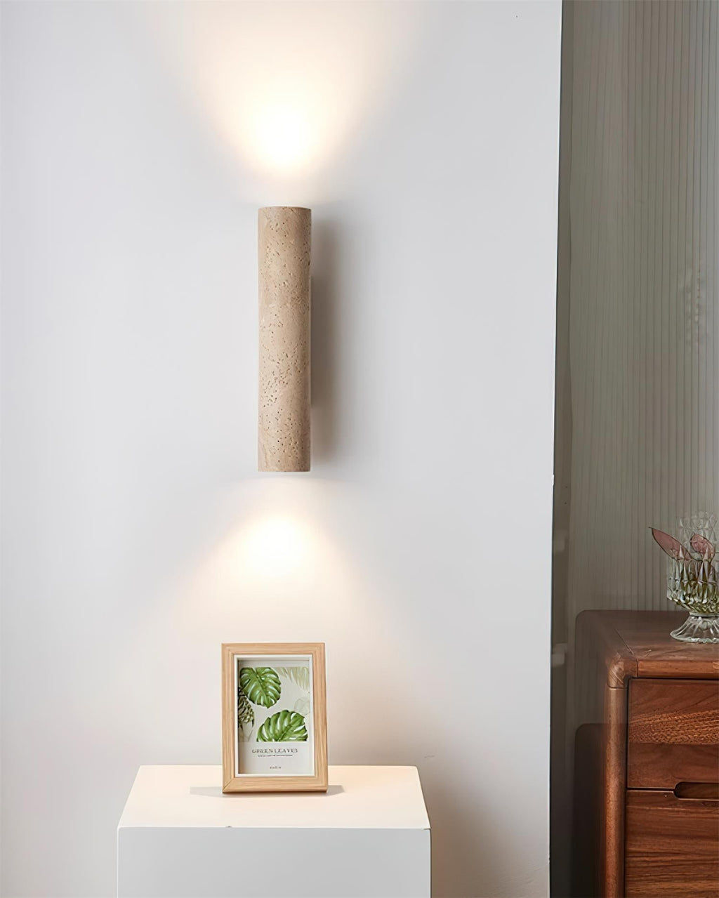 Lunaro Applique Murale Travertin Grande Minimaliste - Neutralighting