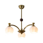 Alshaarae Chandelier Bois Verre Arc Premium Traditionnel - Neutralighting