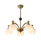 Alshaarae Chandelier Bois Verre Arc Premium Traditionnel - Neutralighting