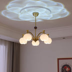 Alshaarae Chandelier Bois Verre Arc Premium Traditionnel - Neutralighting