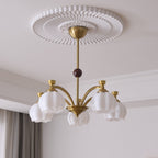 Alshaarae Chandelier Bois Verre Arc Premium Traditionnel - Neutralighting