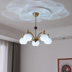 Alshaarae Chandelier Bois Verre Arc Premium Traditionnel - Neutralighting