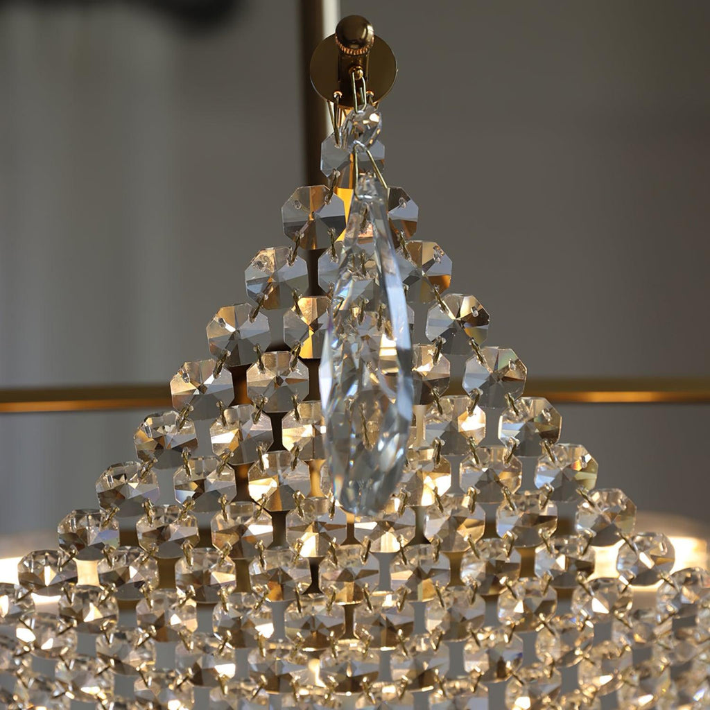 Lustra Chandelier avec Fils de Cristal et Cristal - Neutralighting