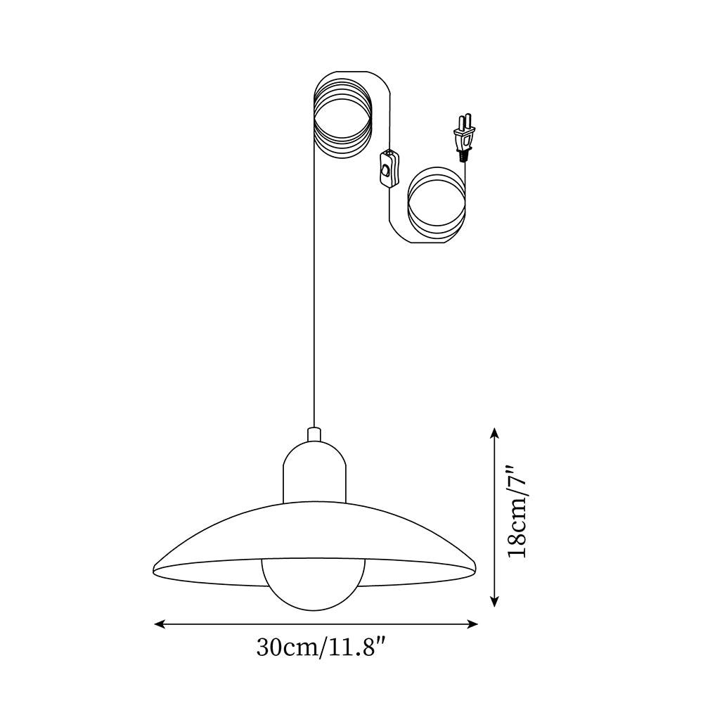 Woodora Lampe Pendante Industrielle à Brancher - Neutralighting