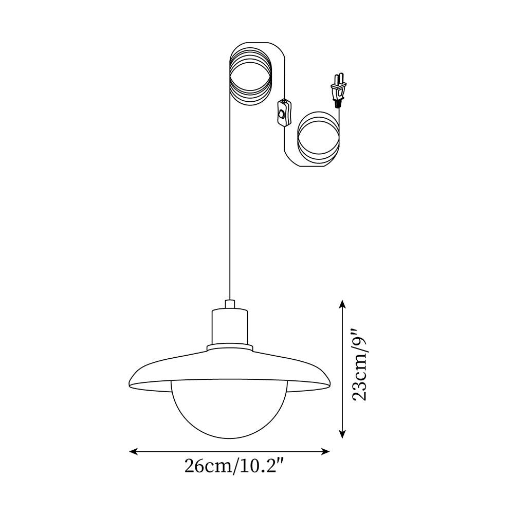 Woodora Lampe Pendante Industrielle à Brancher - Neutralighting