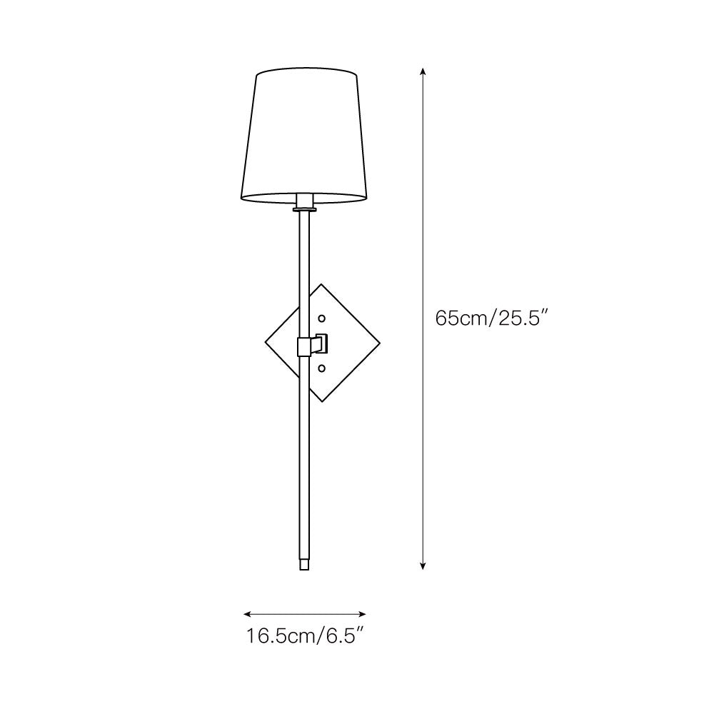 Kismet Lampe Murale En Métal Laiton Et Tissu Minimaliste Moderne - Neutralighting