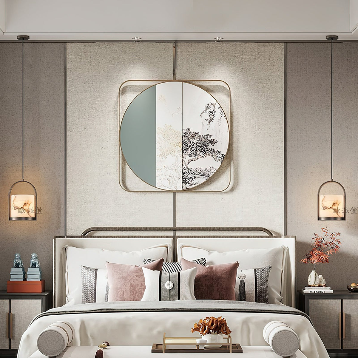Jewel Lampe Pendante En Métal Laiton Et Albâtre Minimaliste Moderne - Neutralighting
