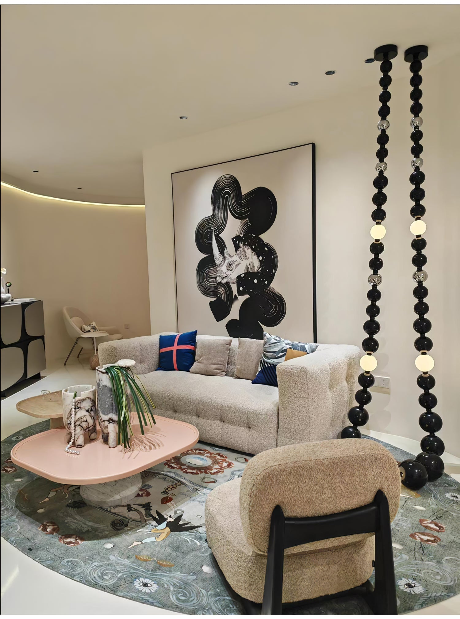 Nysolisra Lustre Moderne en Verre - Neutralighting