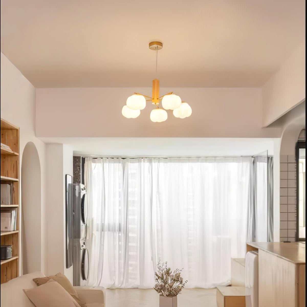 Tyler Chandelier Vintage en Acrylique - Neutralighting