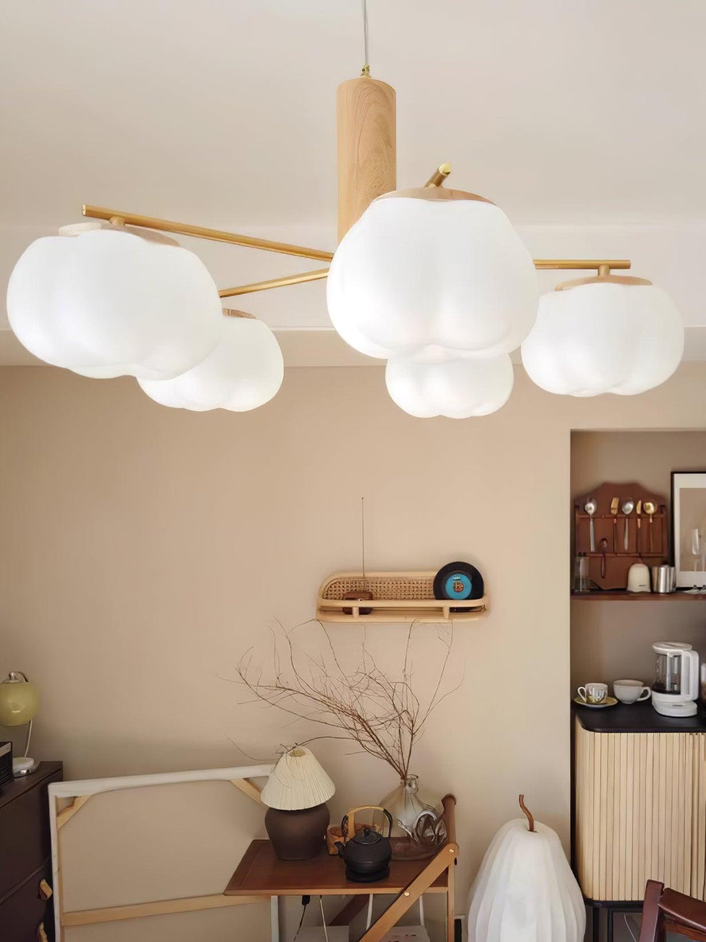 Tyler Chandelier Vintage en Acrylique - Neutralighting