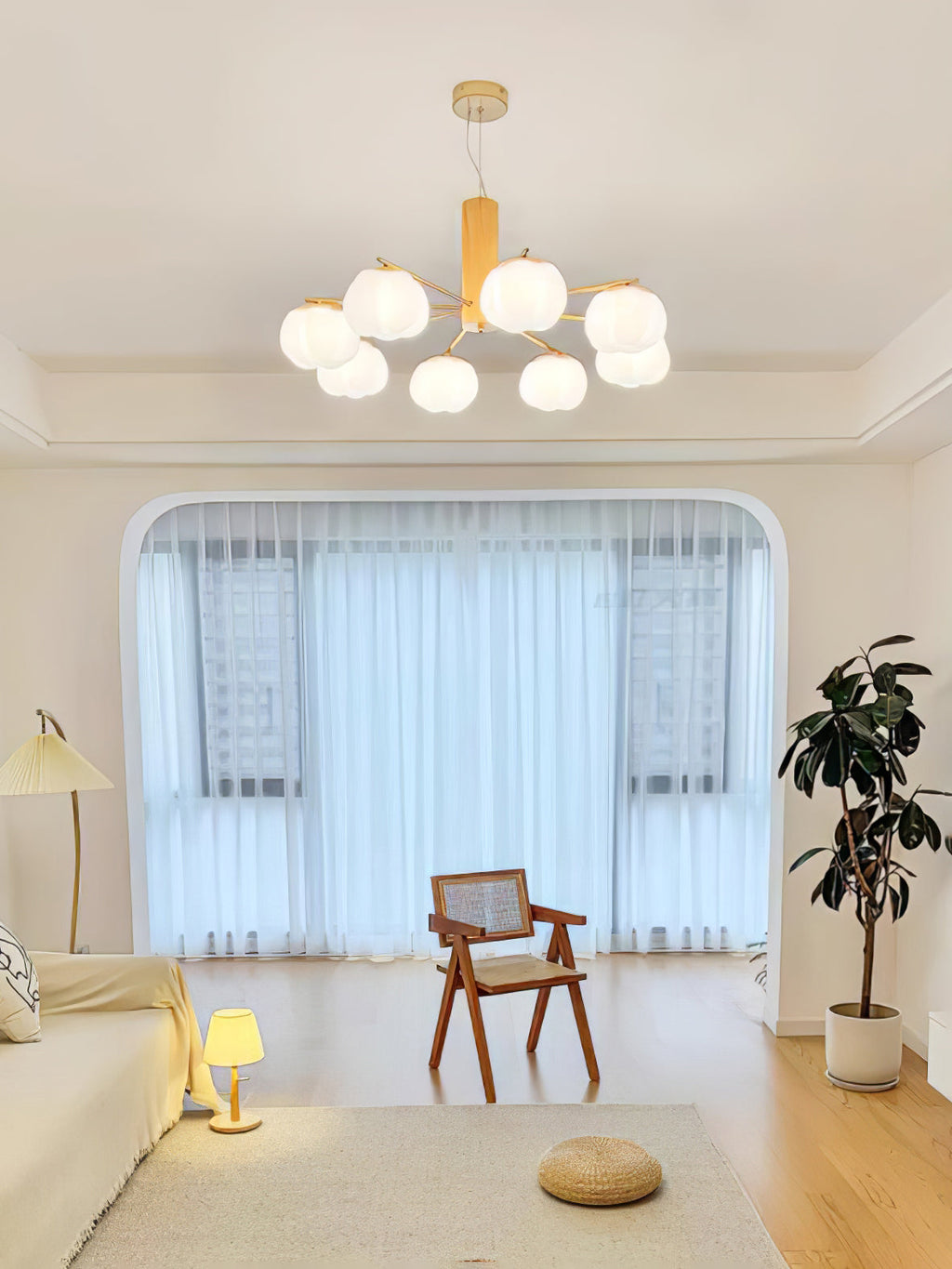 Tyler Chandelier Vintage en Acrylique - Neutralighting