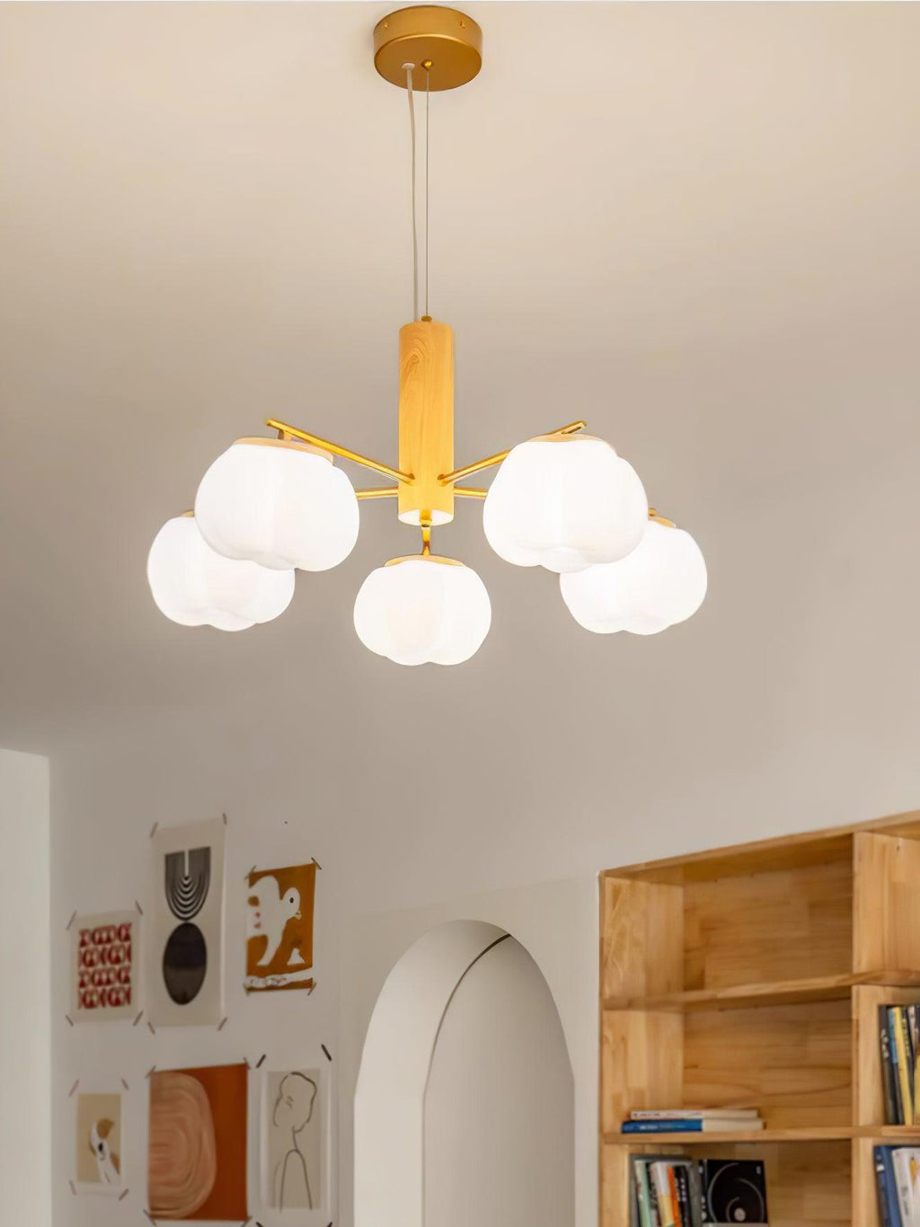Tyler Chandelier Vintage en Acrylique - Neutralighting