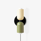 Lustra Wall Lamp Green Black Minimalist Plug-In - Neutralighting