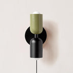 Lustra Wall Lamp Green Black Minimalist Plug-In - Neutralighting