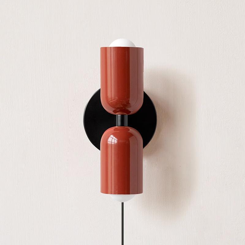 Lustra Wall Lamp Green Black Minimalist Plug-In - Neutralighting