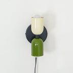 Lustra Wall Lamp Green Black Minimalist Plug-In - Neutralighting