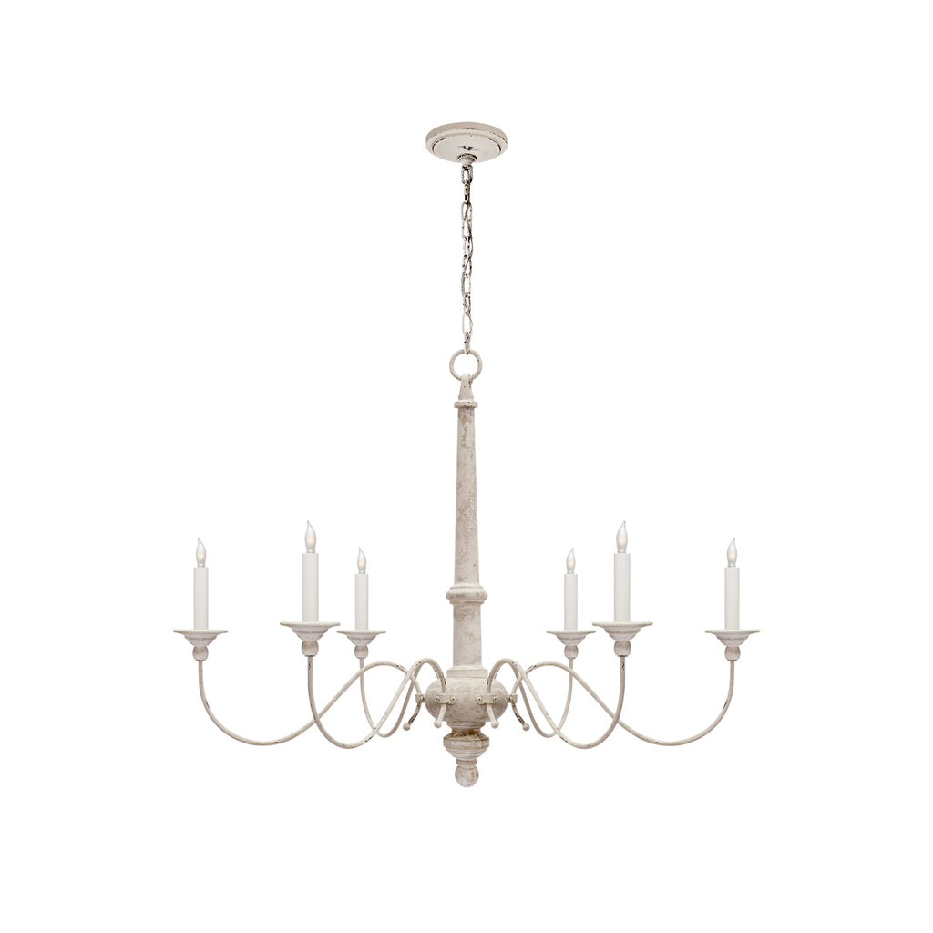 Zoliria Lustre Métal Blanc Ancien Luxe Postmoderne - Neutralighting