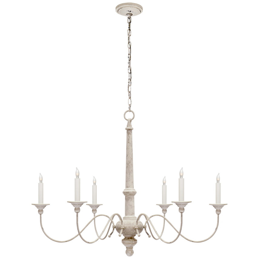 Zoliria Lustre Métal Blanc Ancien Luxe Postmoderne - Neutralighting