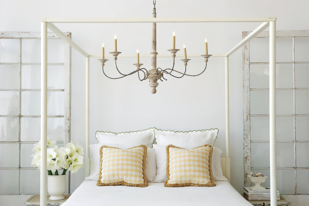 Zoliria Lustre Métal Blanc Ancien Luxe Postmoderne - Neutralighting