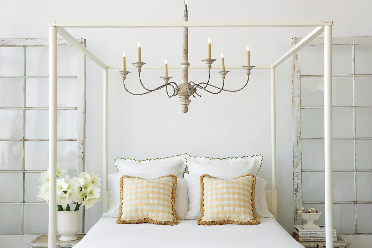 Zoliria Lustre Métal Blanc Ancien Luxe Postmoderne - Neutralighting