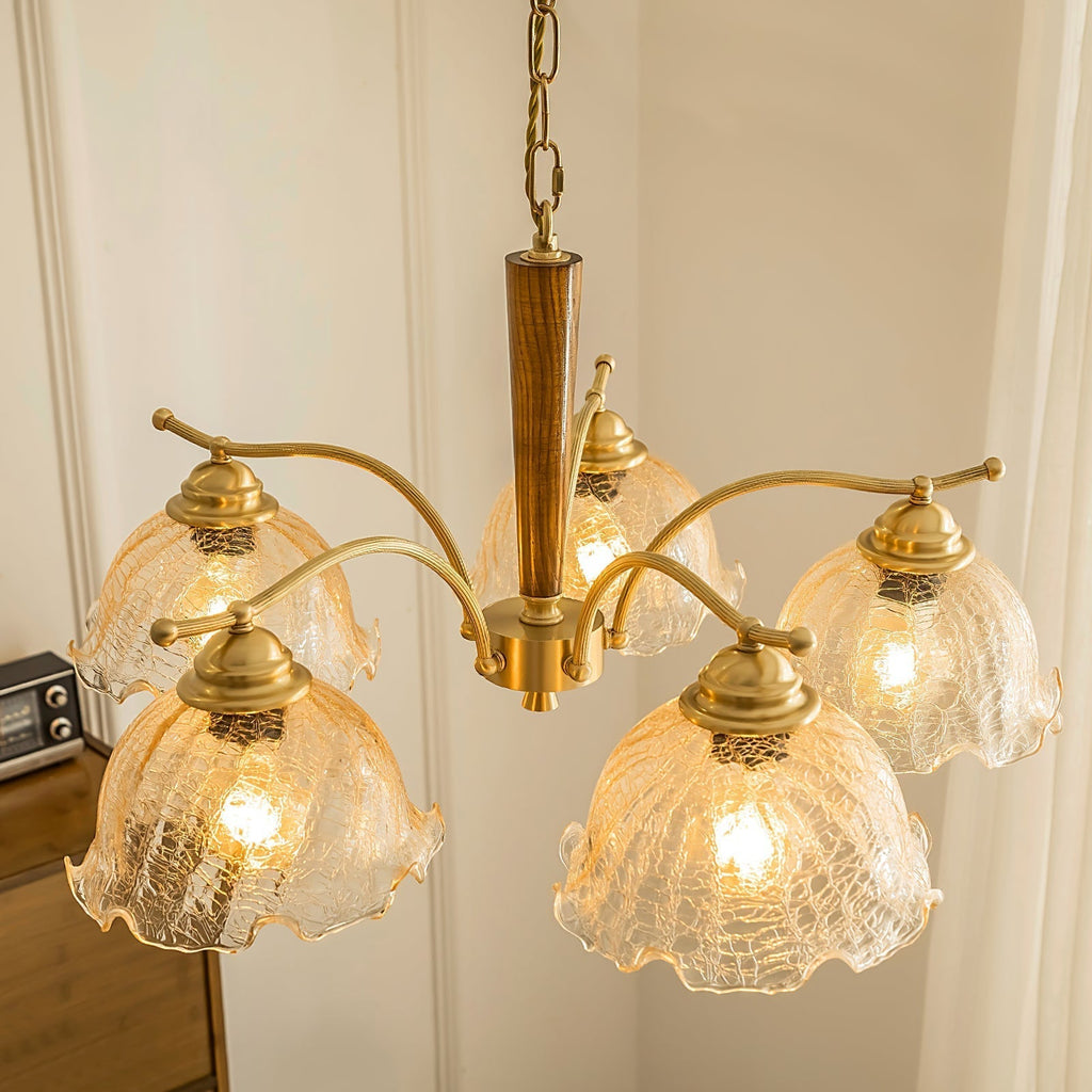 Ogle Lustre Métal Verre Fleur Créativité Individuelle - Neutralighting