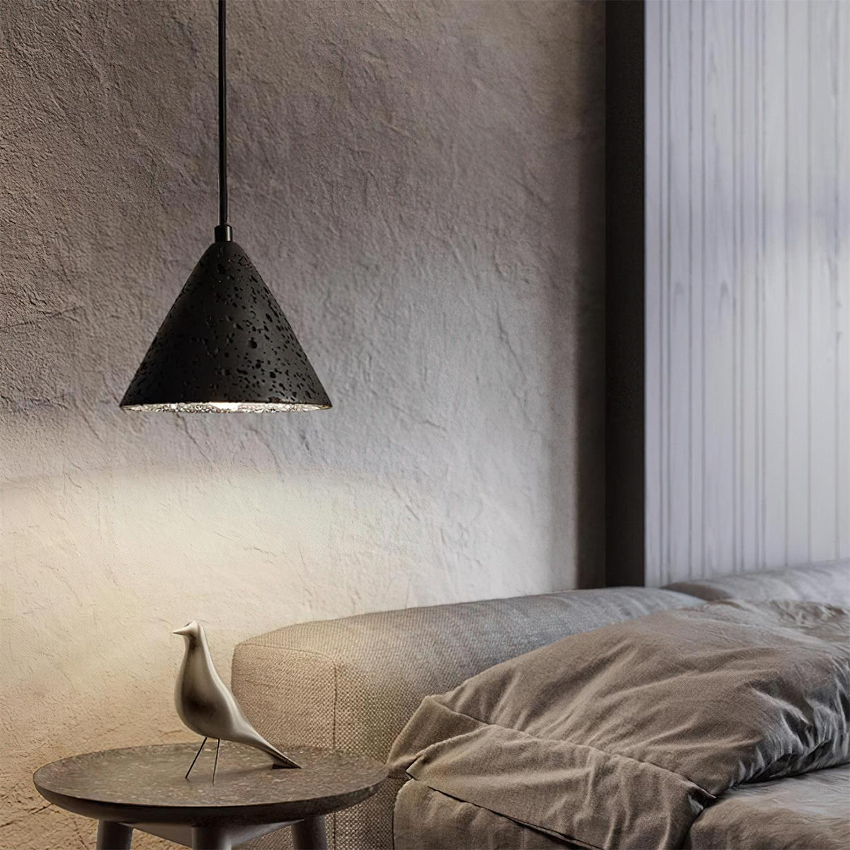 Lava Lampe Pendante Moderne en Travertin - Neutralighting