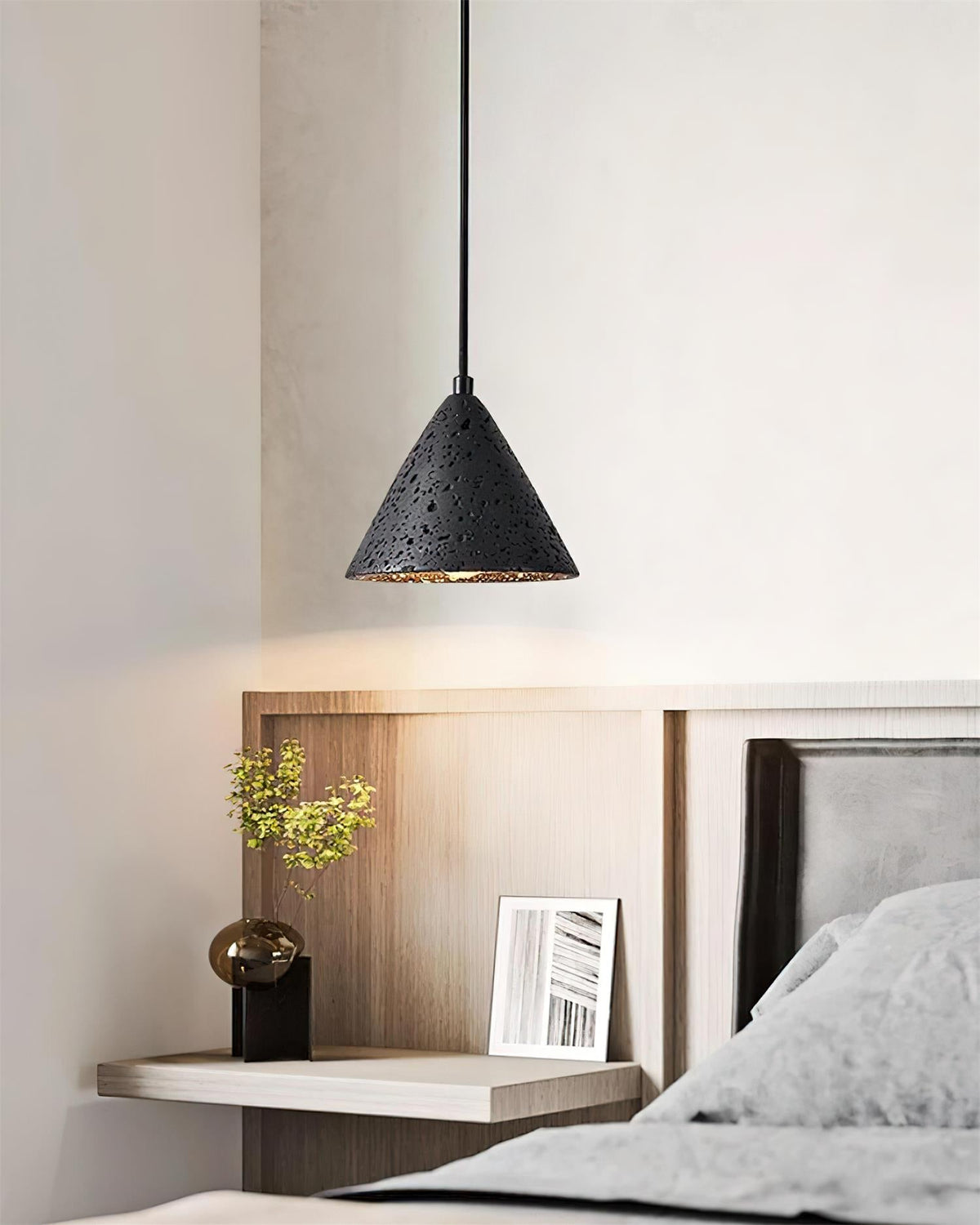 Lava Lampe Pendante Moderne en Travertin - Neutralighting
