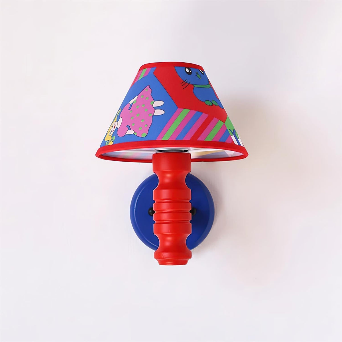 Applique Murale avec Abat-jour en Tissu Cartoon et Bras Chambre d'Enfant - Neutralighting