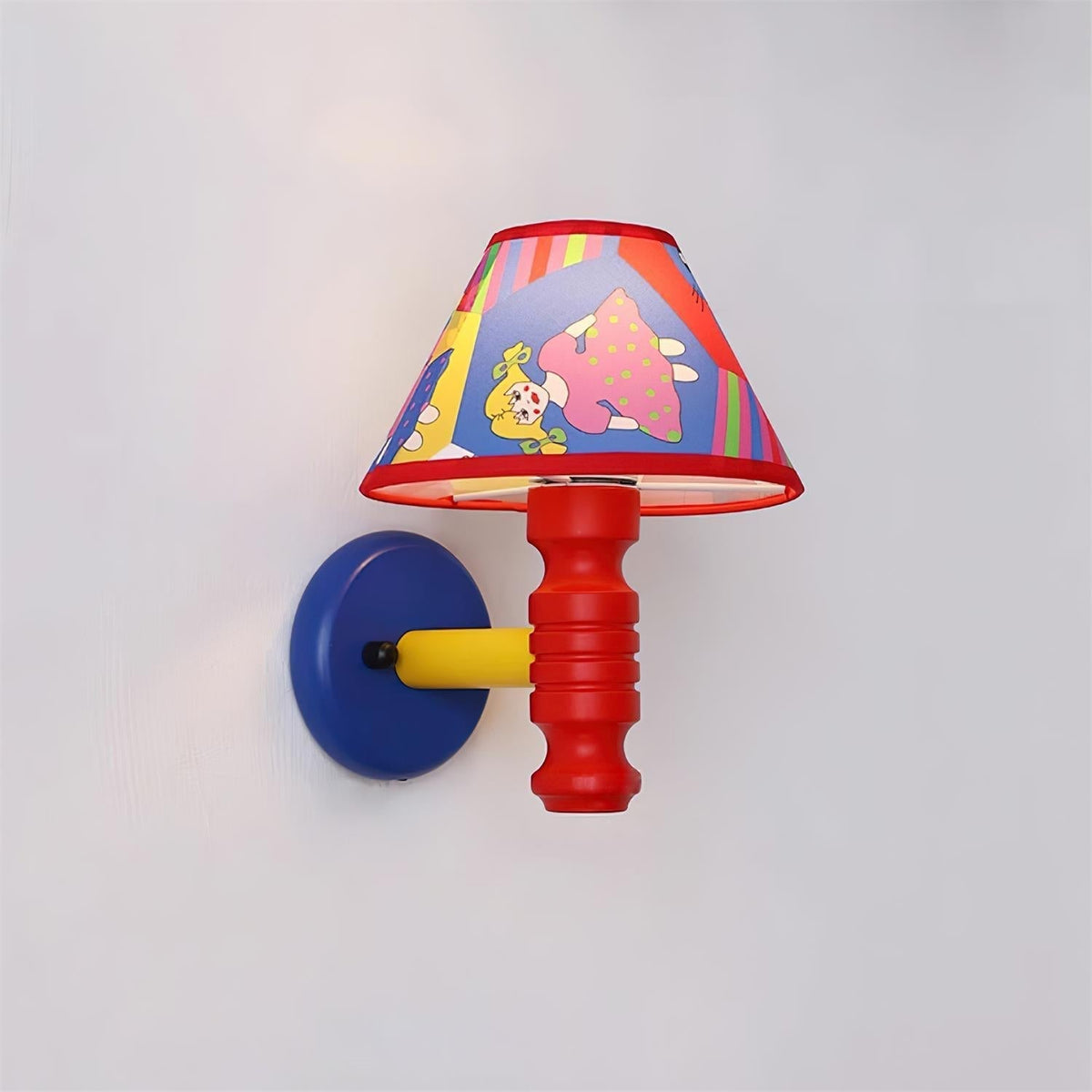 Applique Murale avec Abat-jour en Tissu Cartoon et Bras Chambre d'Enfant - Neutralighting