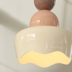 Valentina Poupée Sunny Rain LED Suspension Crème Résine Chambre à coucher - Neutralighting
