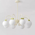 Cherry Lustre Globe Dépoli Branches Crème - Neutralighting