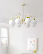 Cherry Lustre Globe Dépoli Branches Crème - Neutralighting