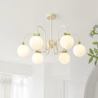 Cherry Lustre Globe Dépoli Branches Crème - Neutralighting