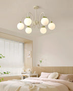 Cherry Lustre Globe Dépoli Branches Crème - Neutralighting