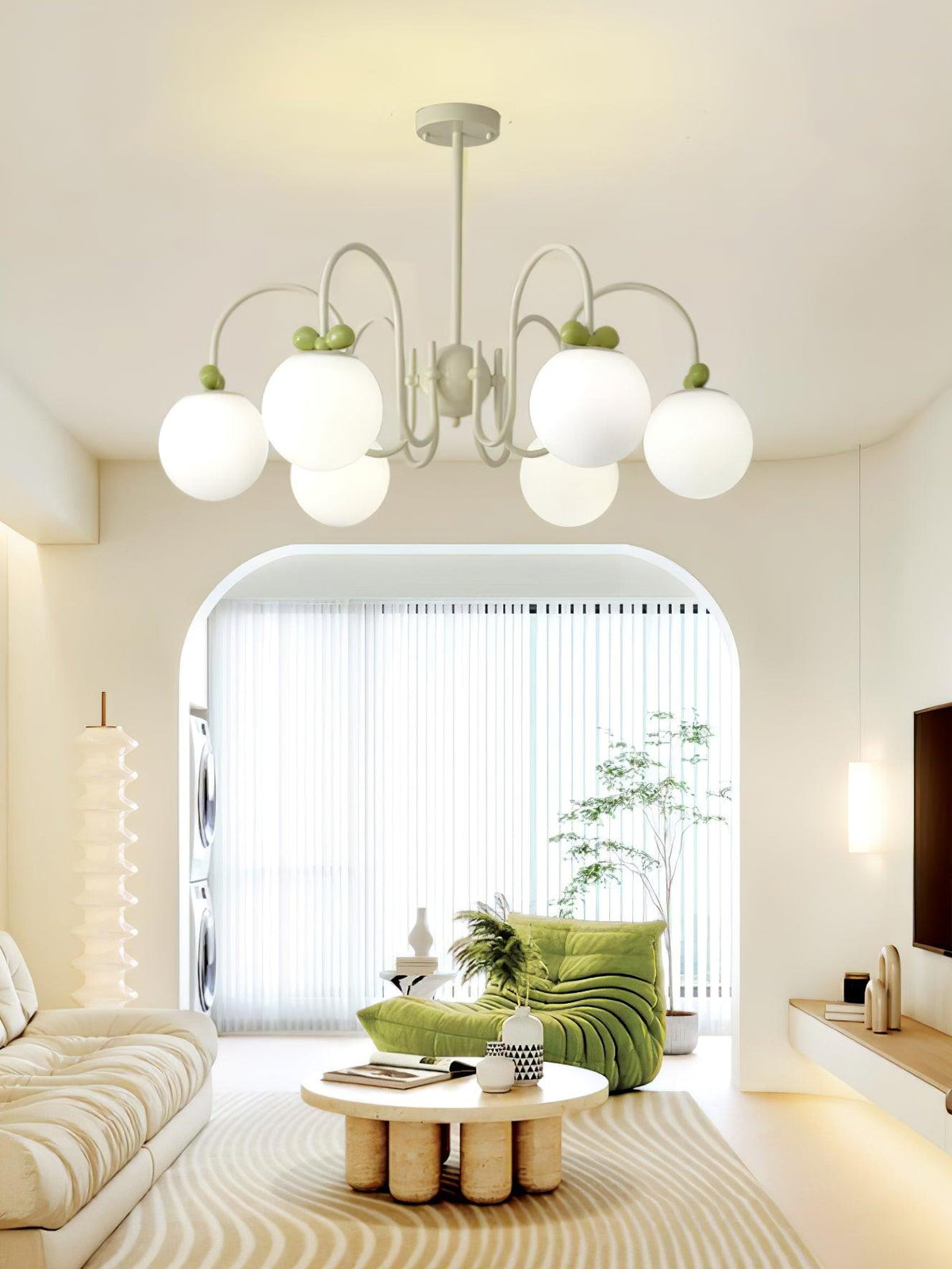 Levi Chandelier Vintage en Verre - Neutralighting