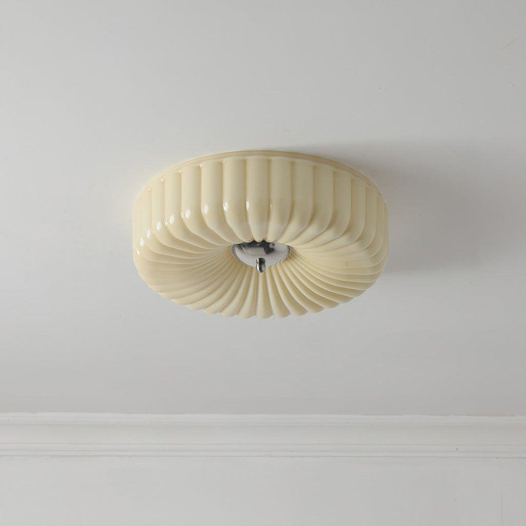 Mivone Plafonnier encastré en verre crème - Neutralighting