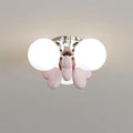 Nica Plafonnier Crème Globe Groupe Moderne Chambre - Neutralighting