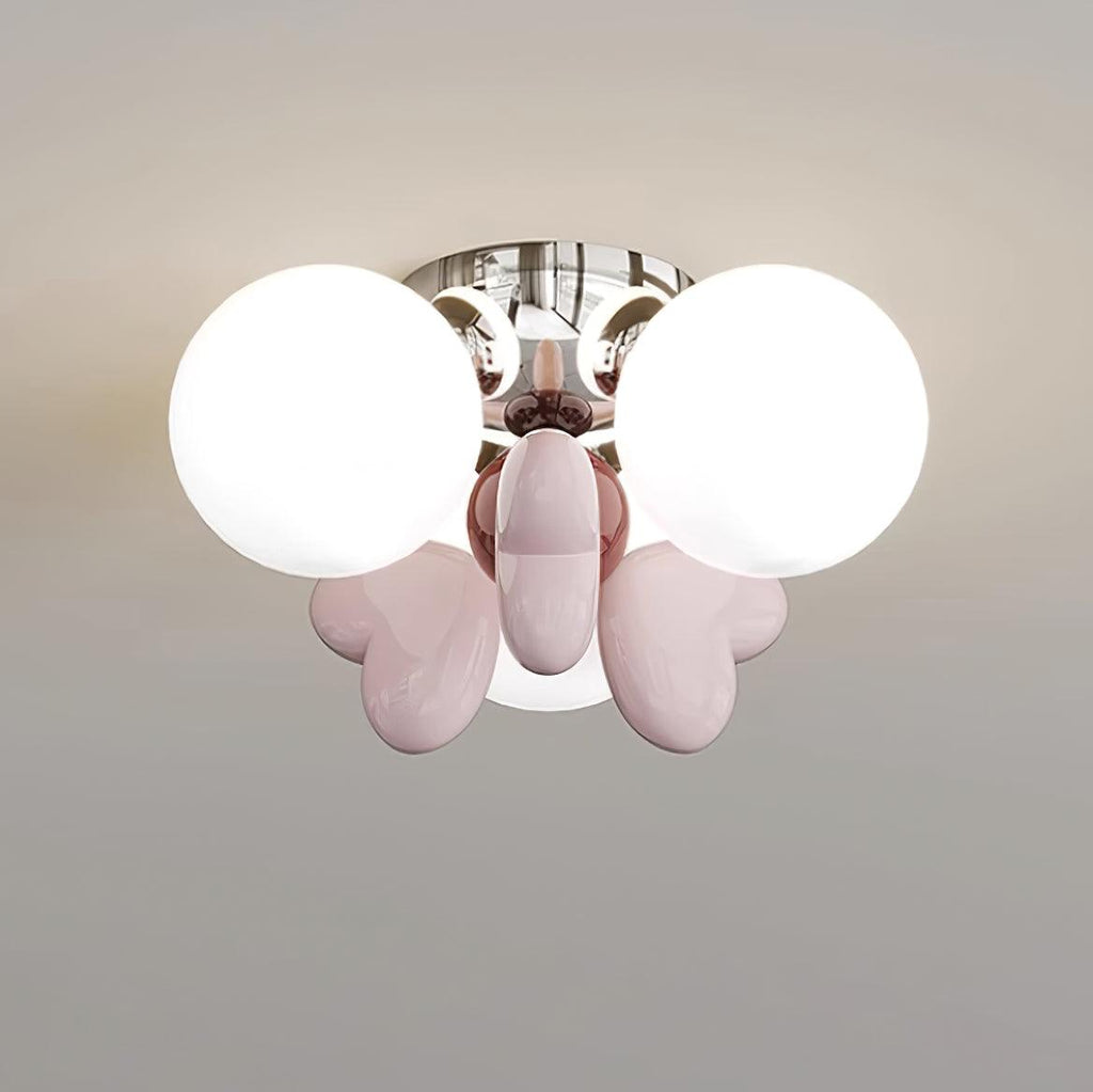 Nica Plafonnier Crème Globe Groupe Moderne Chambre - Neutralighting
