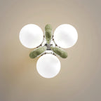 Nica Plafonnier Crème Globe Groupe Moderne Chambre - Neutralighting