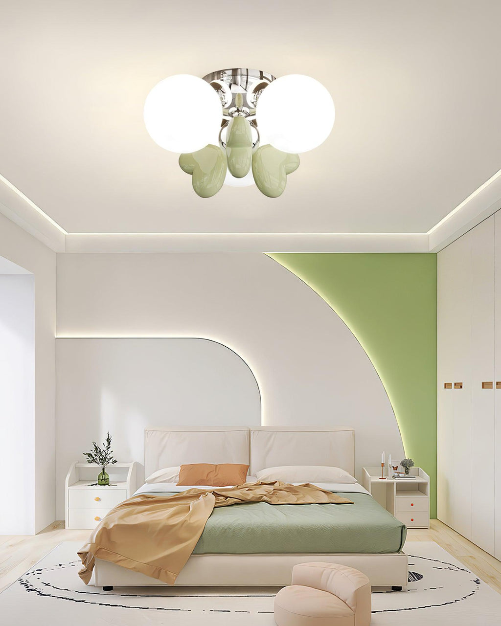 Nica Lustre Plafonnier Crème Élégant Lueur Douce - Neutralighting
