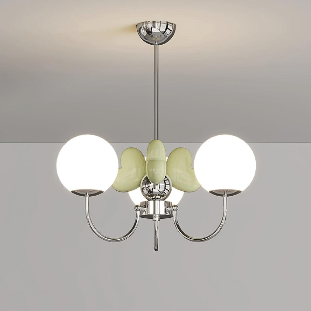 Nica Lustre Pétales en Porcelaine Rose Globes Dépoli - Neutralighting