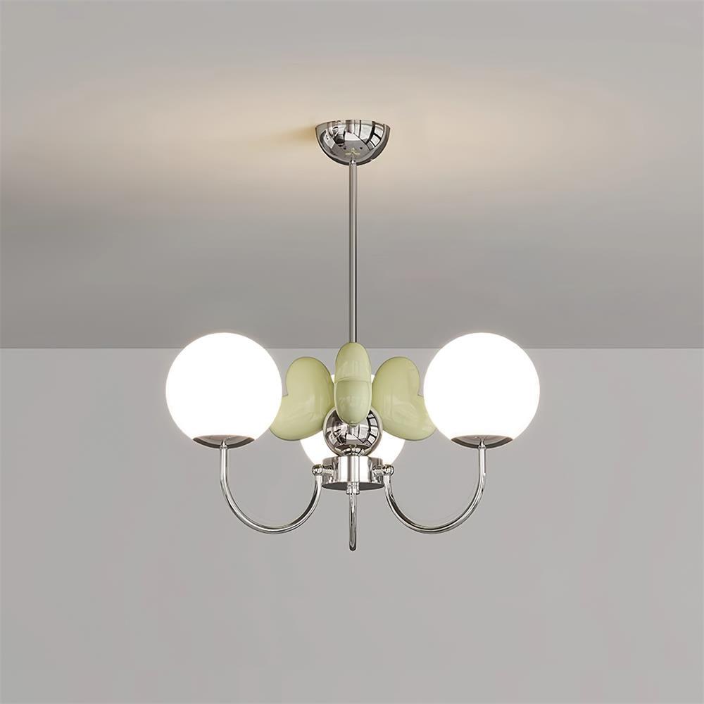 Nica Lustre Pétales en Porcelaine Rose Globes Dépoli - Neutralighting