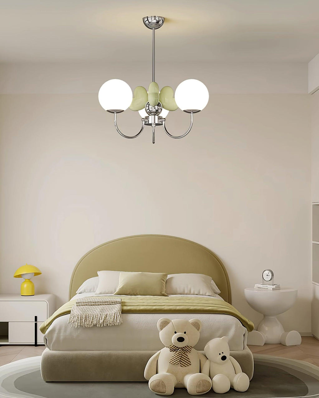 Nica Lustre Pétales en Porcelaine Rose Globes Dépoli - Neutralighting
