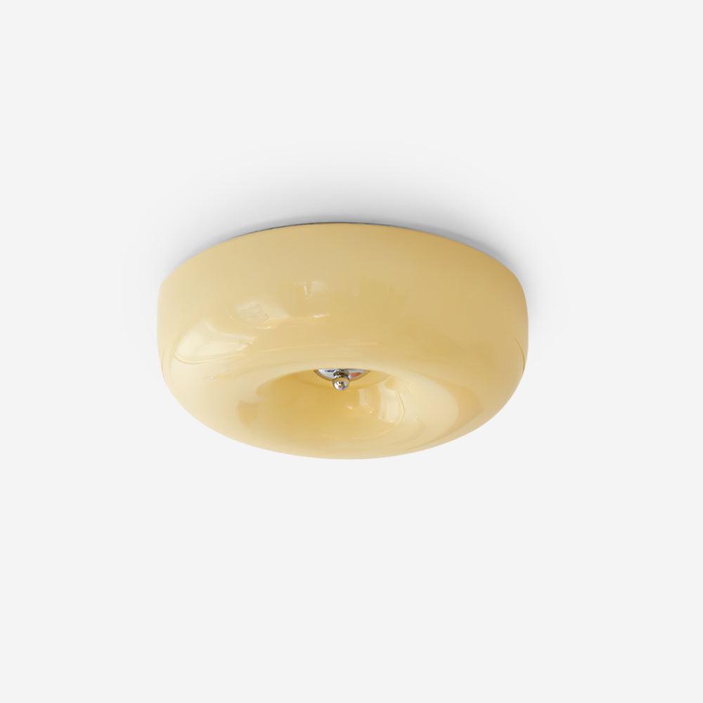 Solara Chandelier Crème Pudding avec Verre Soufflé - Neutralighting