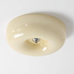 Solara Chandelier Crème Pudding avec Verre Soufflé - Neutralighting